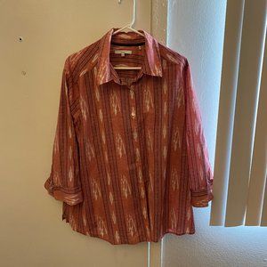 Foxcroft plus size western shirt button up size 20